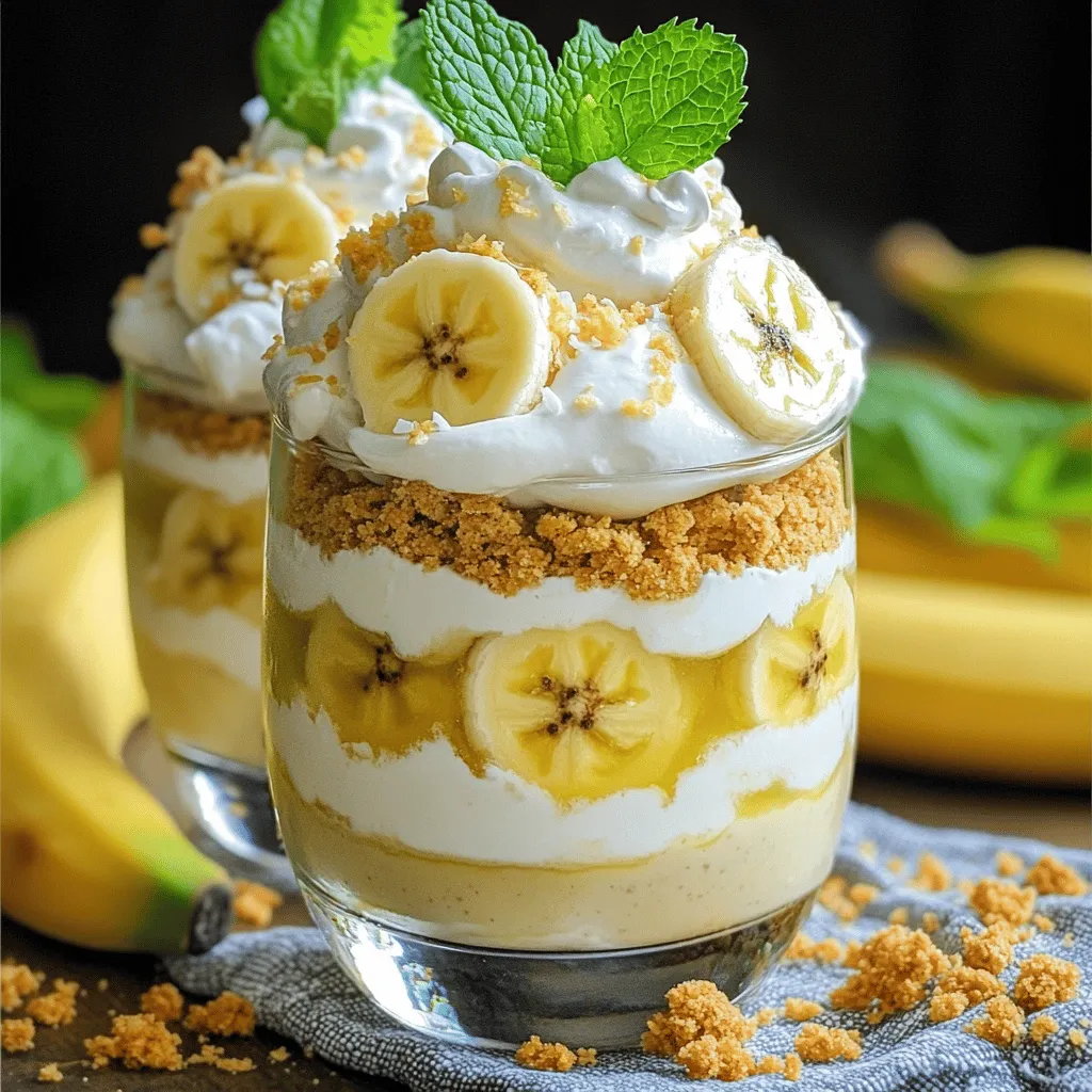 Fluffy Banana Cream Pie Parfaits Delightful Dessert Treat
