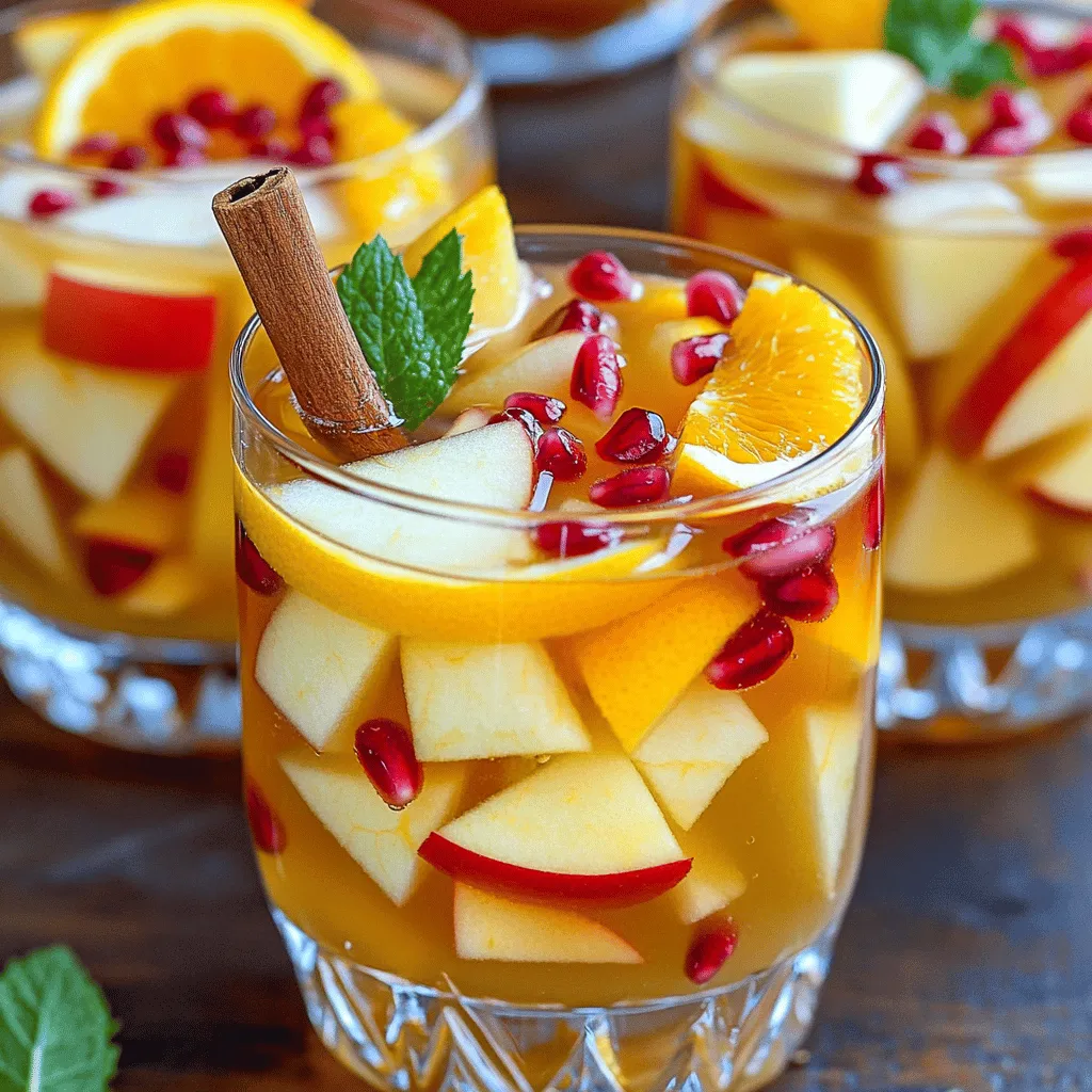 Apple Cider Sangria Refreshing Fall Flavor Drink