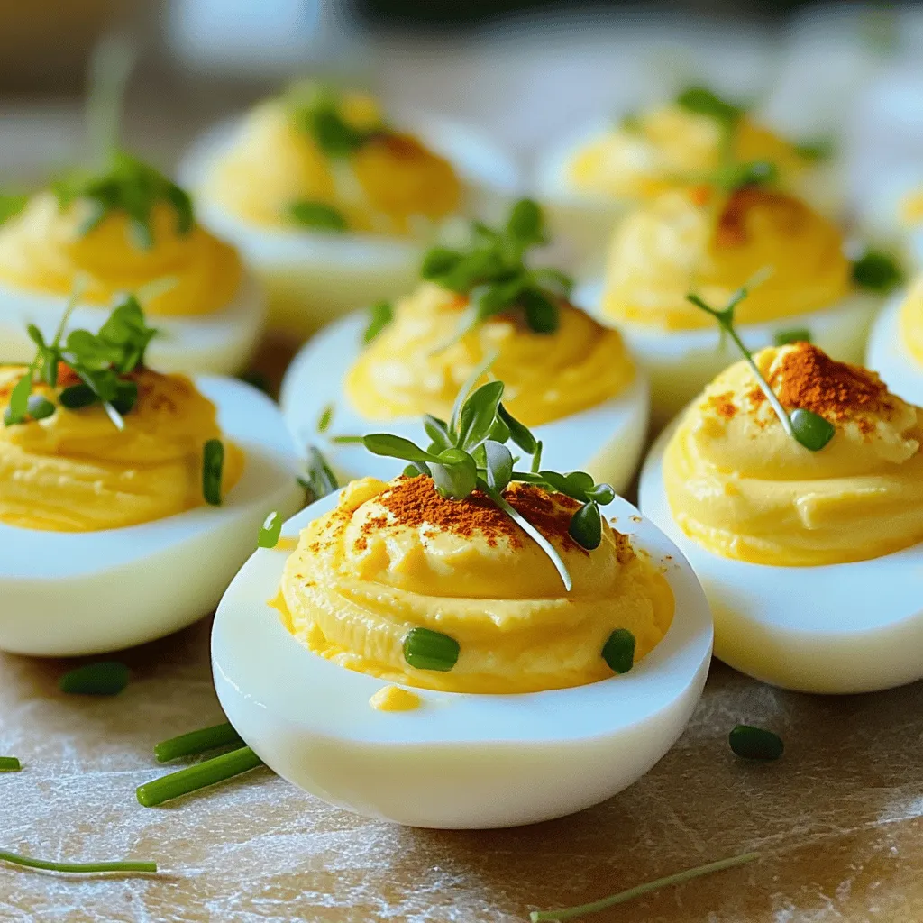 Classic Deviled Eggs with a Twist to Impress Guests