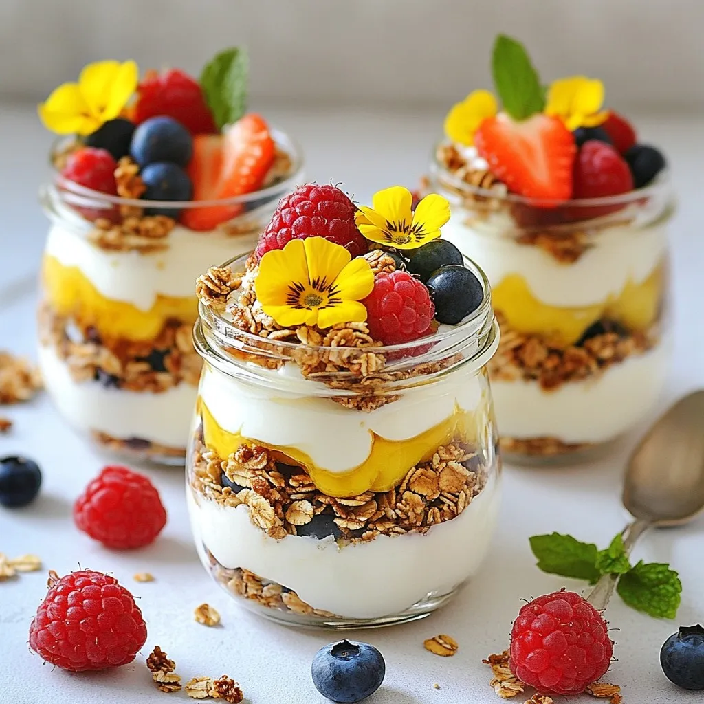 Greek Yogurt Parfait Jars Easy Nutritious Treat