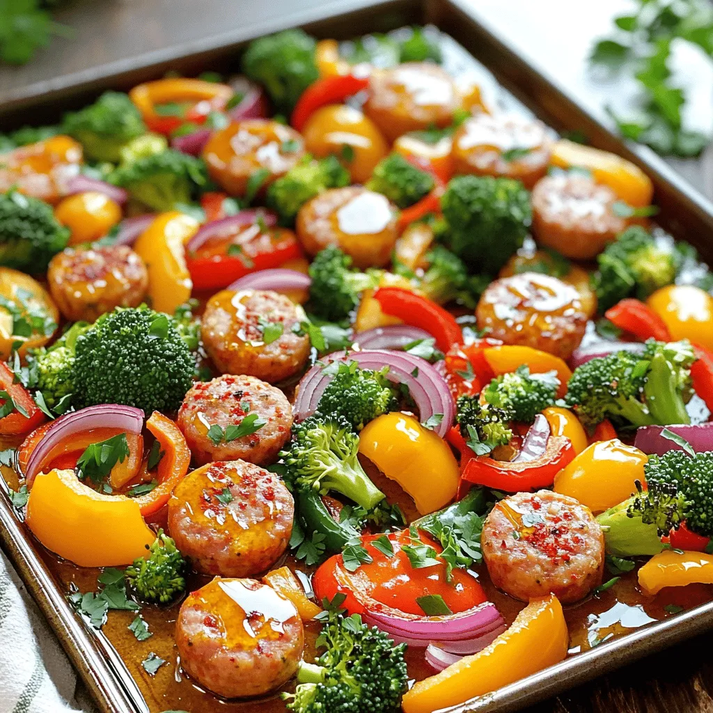 Spicy Honey Sausage Veggie Sheet Pan Flavor Boost