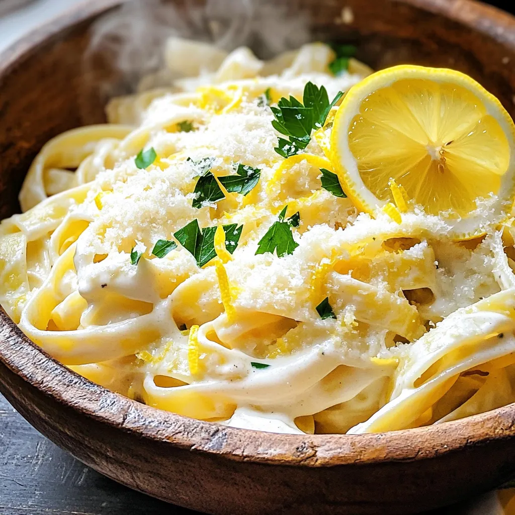 Creamy Lemon Garlic Pasta One Pot Easy Recipe