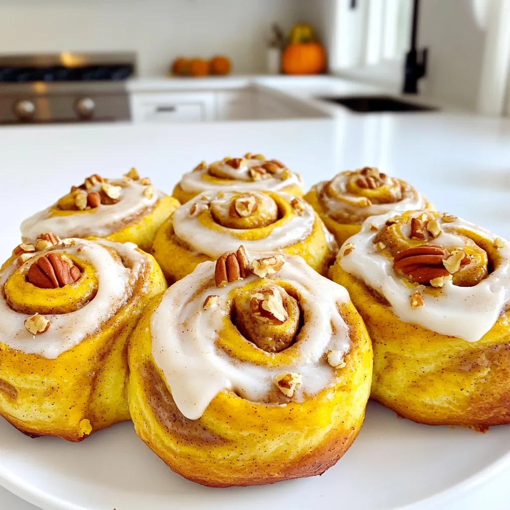 Pumpkin Pecan Cinnamon Rolls Soft and Flavorful Treat
