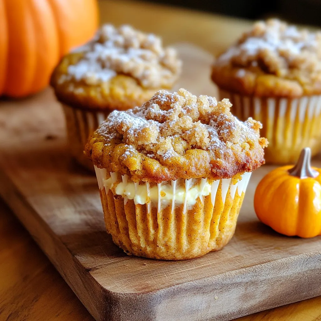Pumpkin Cream Cheese Muffins with Streusel Delight