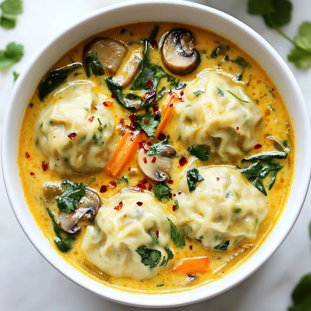 Coconut Curry Dumpling Soup Flavorful and Easy Recipe