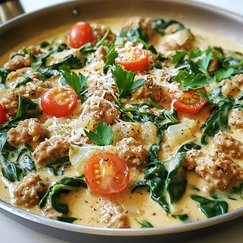 One Pan Creamy Garlic Herb Turkey Flavorful Dinner