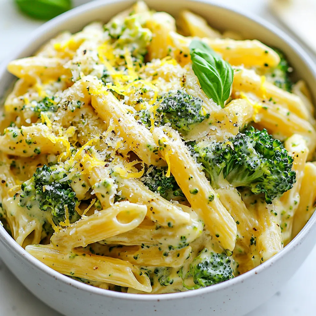 One-Pot Creamy Broccoli Pasta Delightful Meal Idea