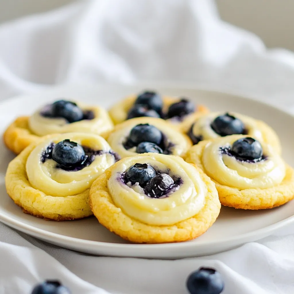Blueberry Cheesecake Swirl Cookies Delightfully Simple
