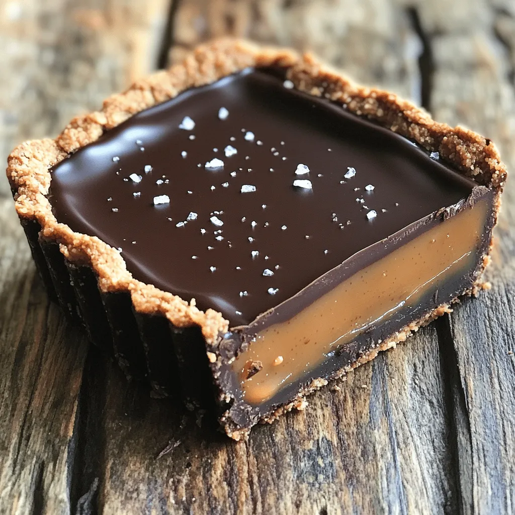 No-Bake Salted Caramel Chocolate Tart Delight