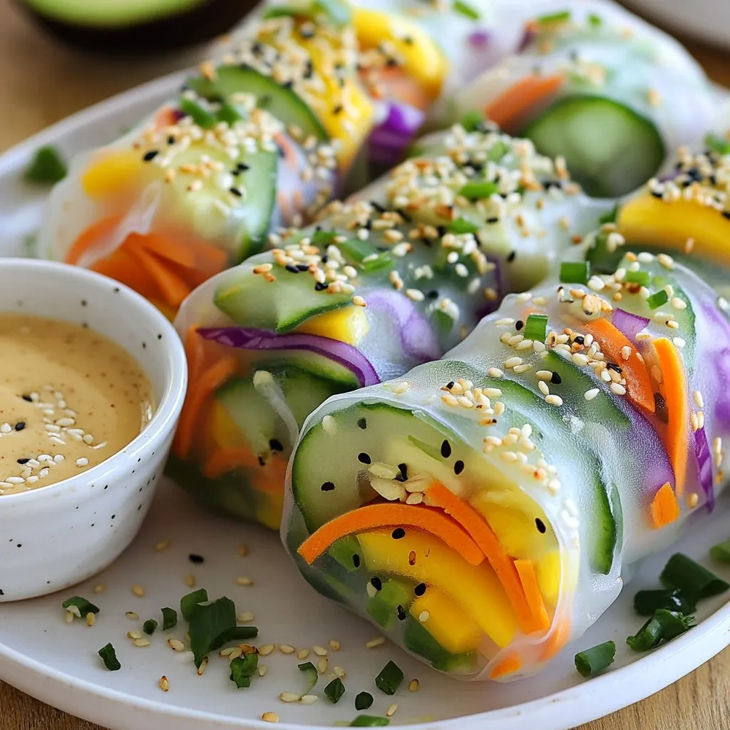 Rainbow Veggie Spring Rolls Fresh and Flavorful Recipe