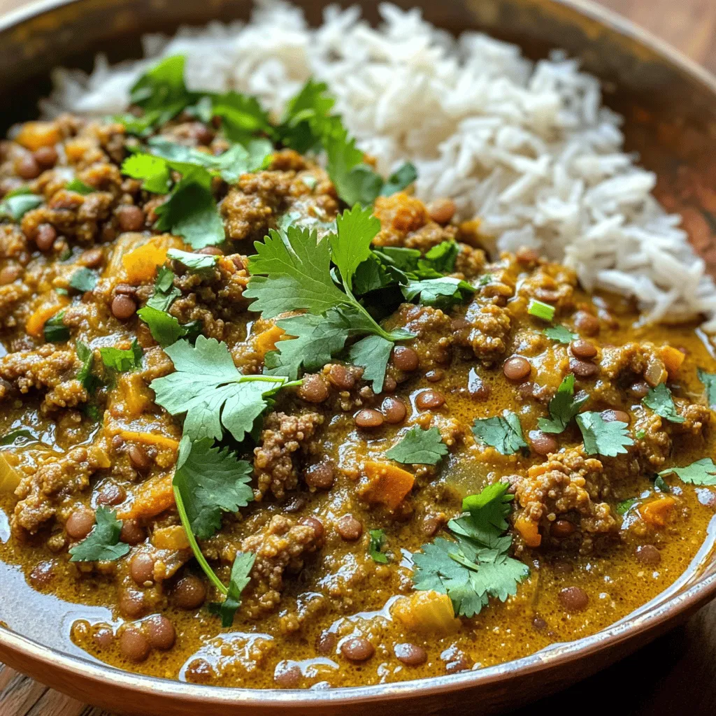 Hearty Beef and Lentil Curry Simple Comfort Meal