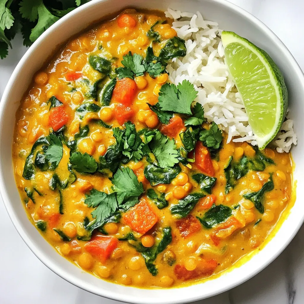 Vegan Coconut Lentil Curry Hearty and Flavorful Dish