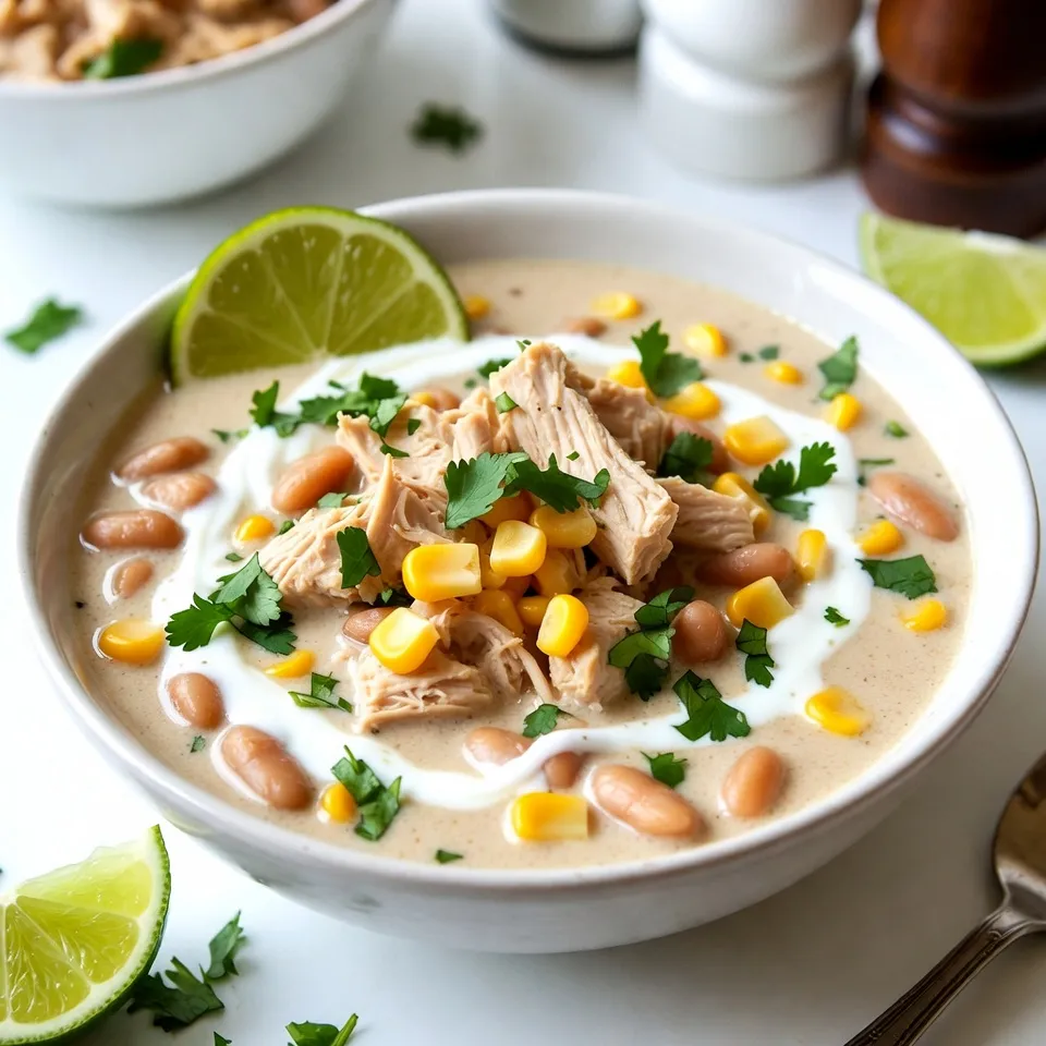 Creamy White Chicken Chili Hearty and Flavorful Dish