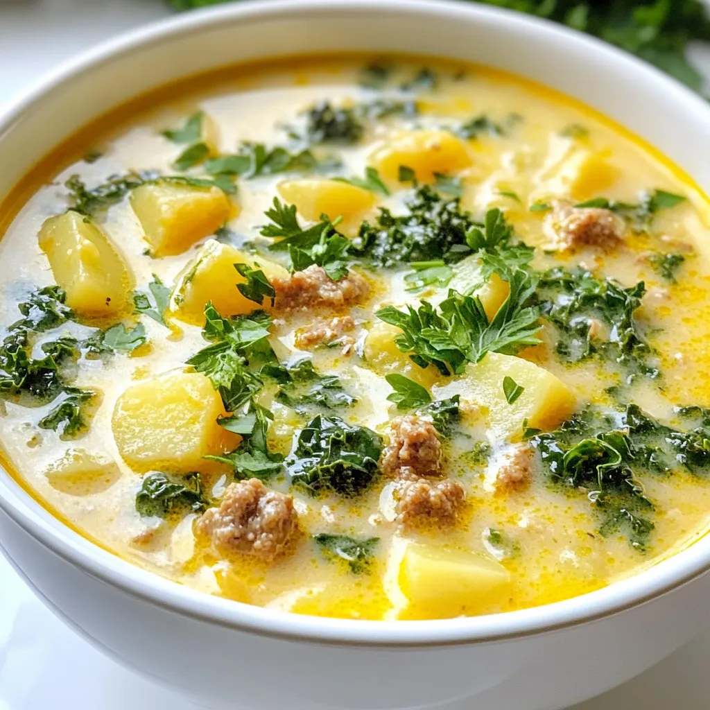 Italian Sausage Potato Soup Hearty and Comforting Dish