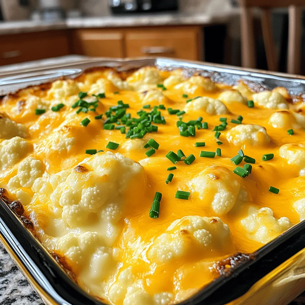 Cheesy Cauliflower Casserole Creamy Comfort Dish