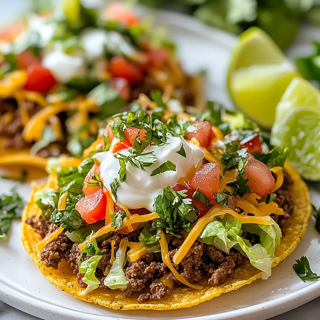 Easy Ground Beef Tostadas Simple and Flavorful Meal
