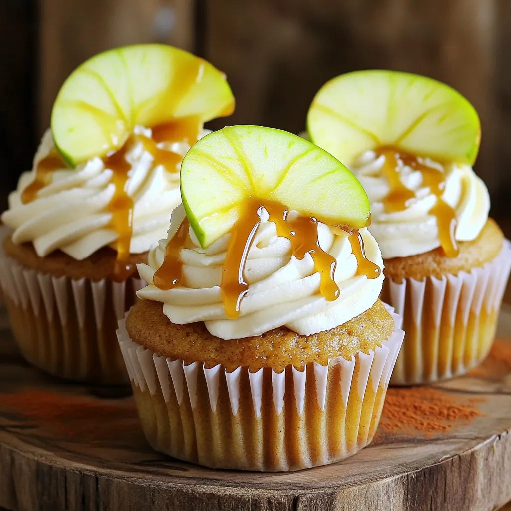 Caramel Apple Cider Cupcakes Irresistible Fall Treat