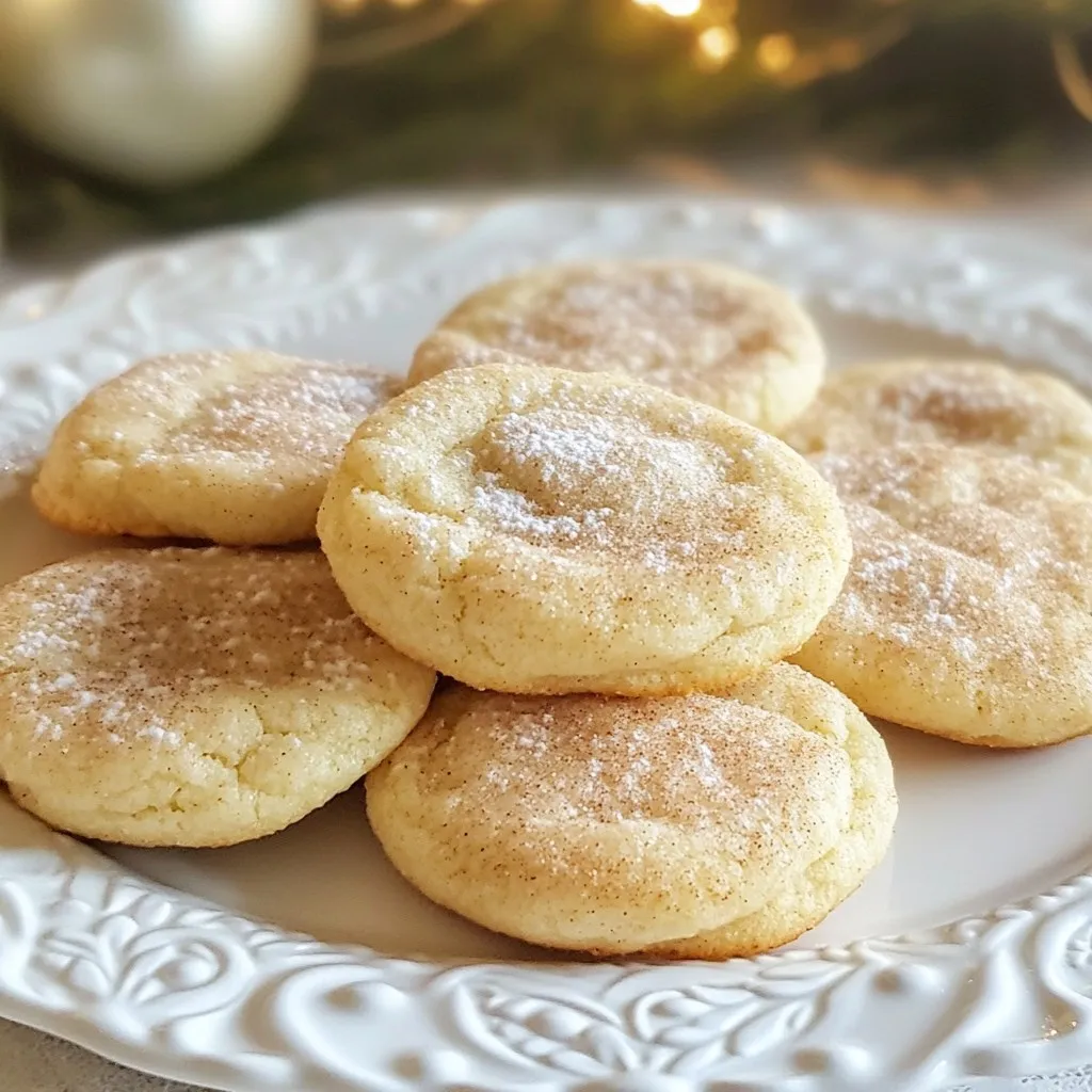 Eggnog Snickerdoodle Cookies Soft and Flavorful Treat