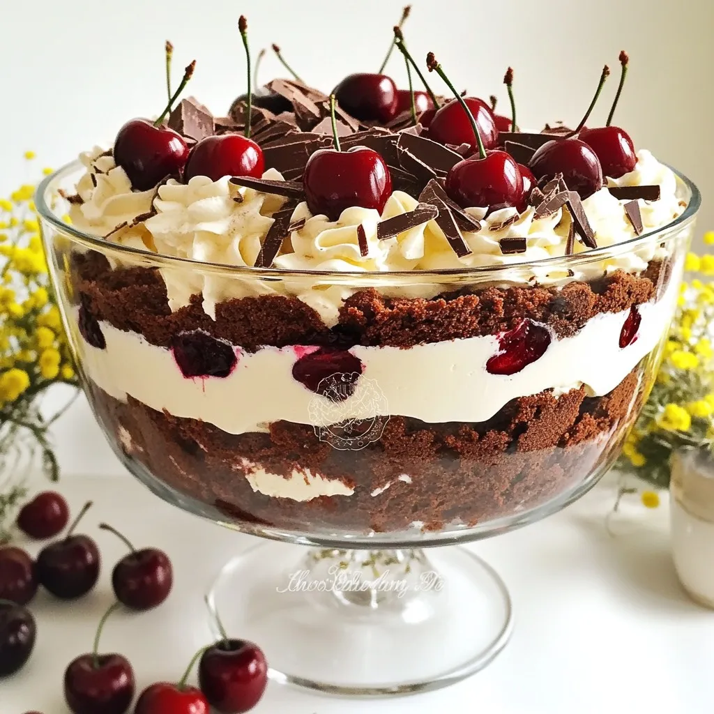 Black Forest Trifle Delightful Layered Dessert Recipe