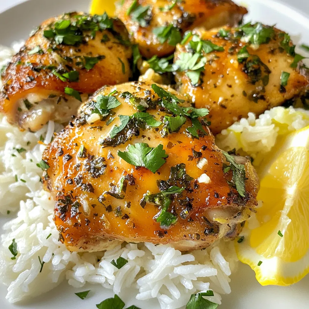 Herb Chicken with Basmati Rice Flavorful Dinner Dish