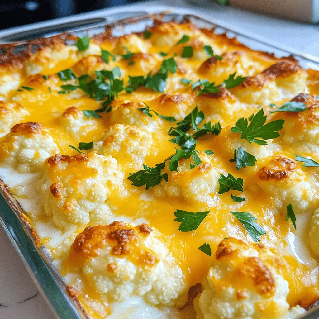 Cheesy Cauliflower Au Gratin Creamy and Flavorful Dish
