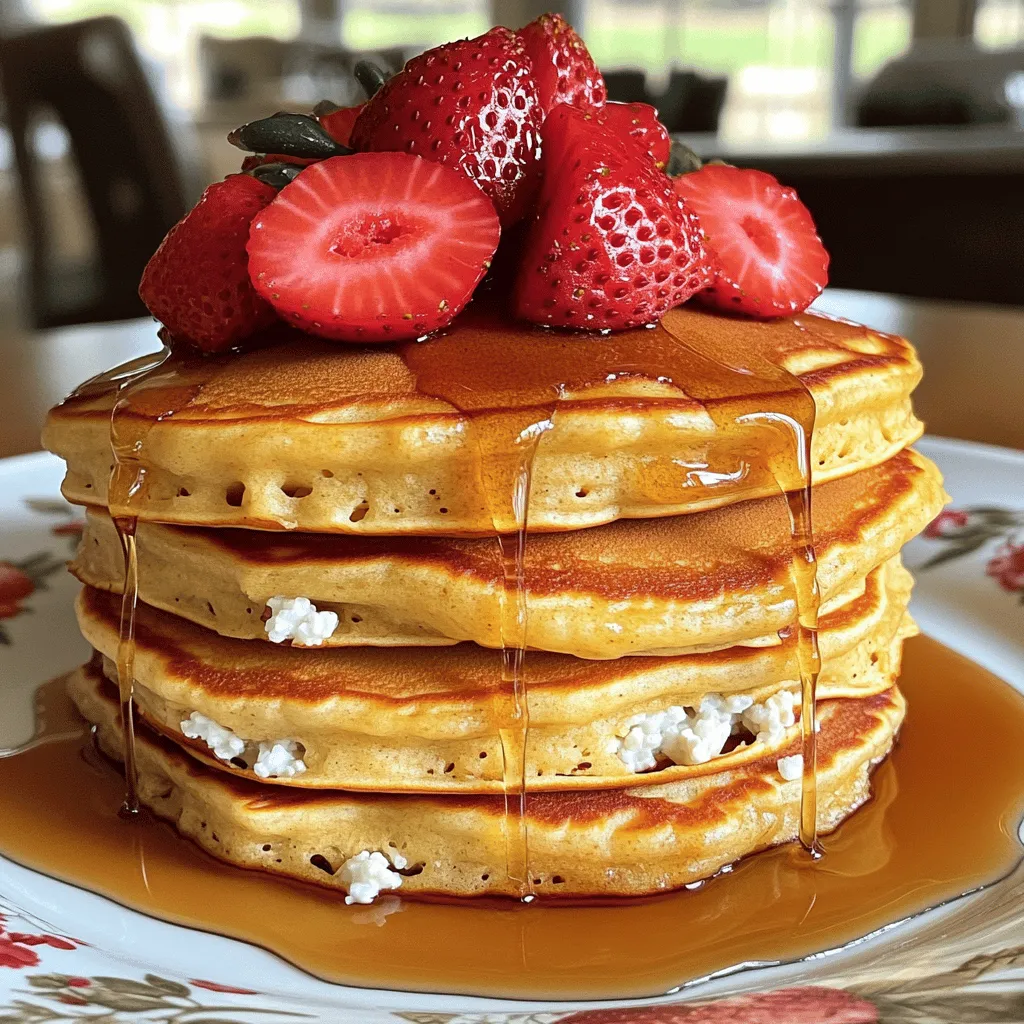 Cottage Cheese Strawberry Pancakes Delightful Morning Meal