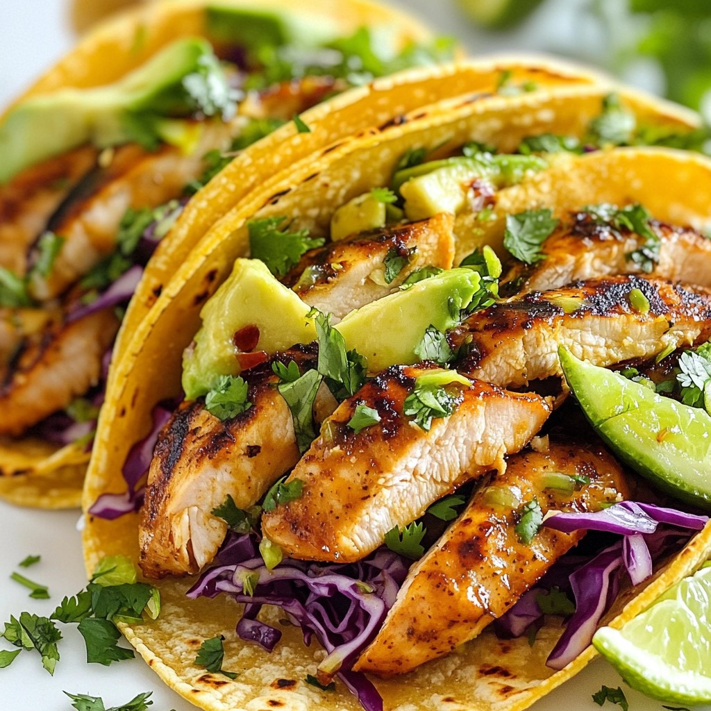 Honey Lime Grilled Chicken Tacos Flavorful and Fresh