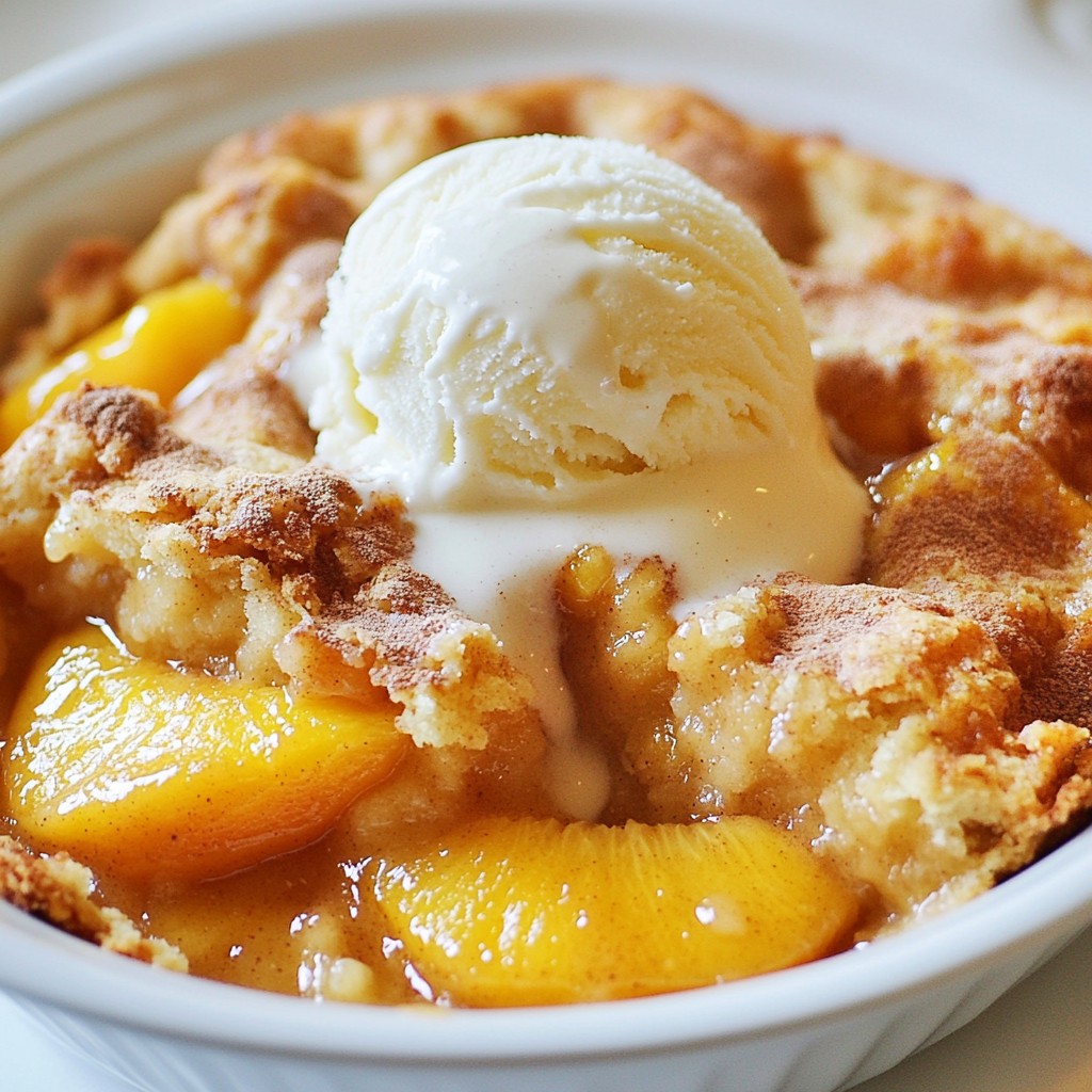 Peach Cobbler Dump Cake Delightful and Easy Recipe