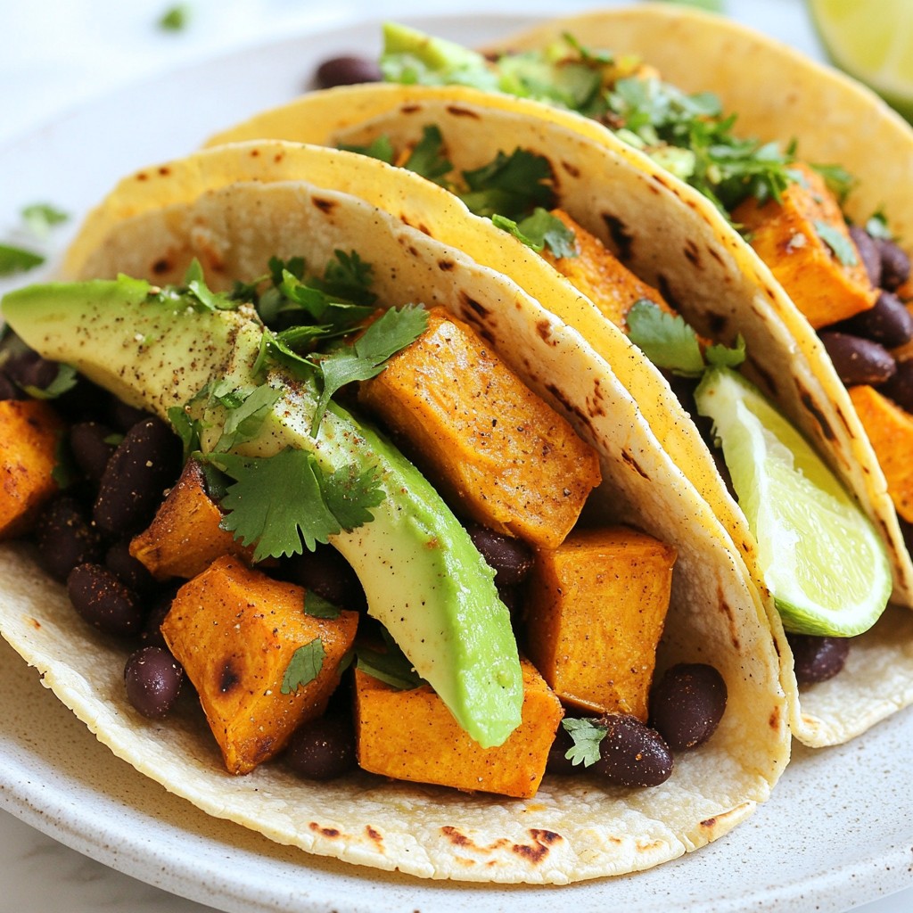 Sweet Potato Black Bean Tacos Flavorful and Easy Meal