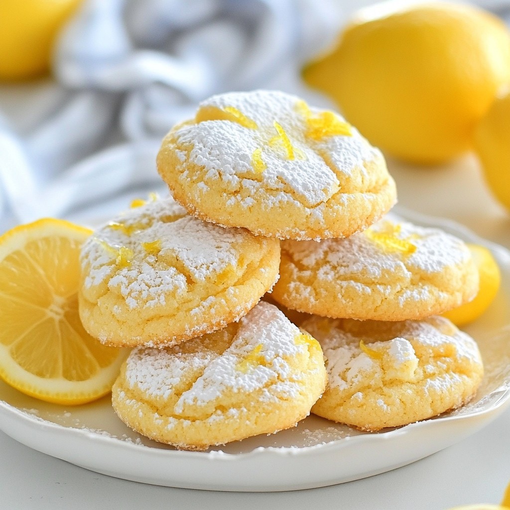 Soft Dessert Lemon Cream Cheese Cookies Delightful Treat