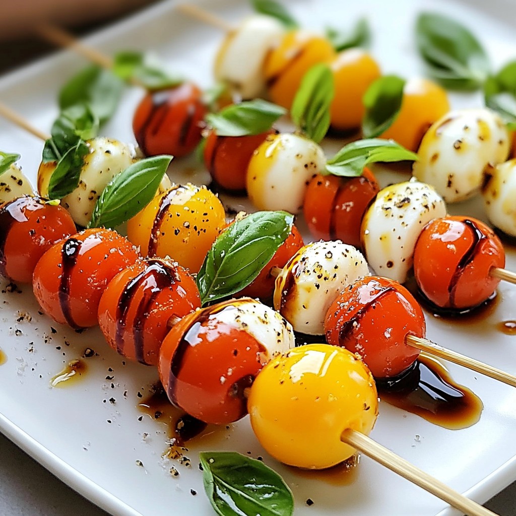 Mini Caprese Salad Bites Delightful Party Snack