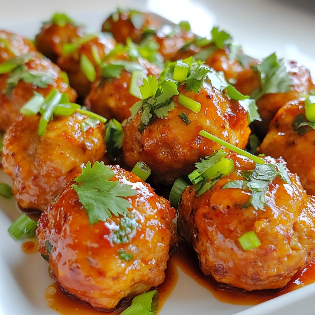 Honey Sriracha Turkey Meatballs Flavorful and Easy Recipe