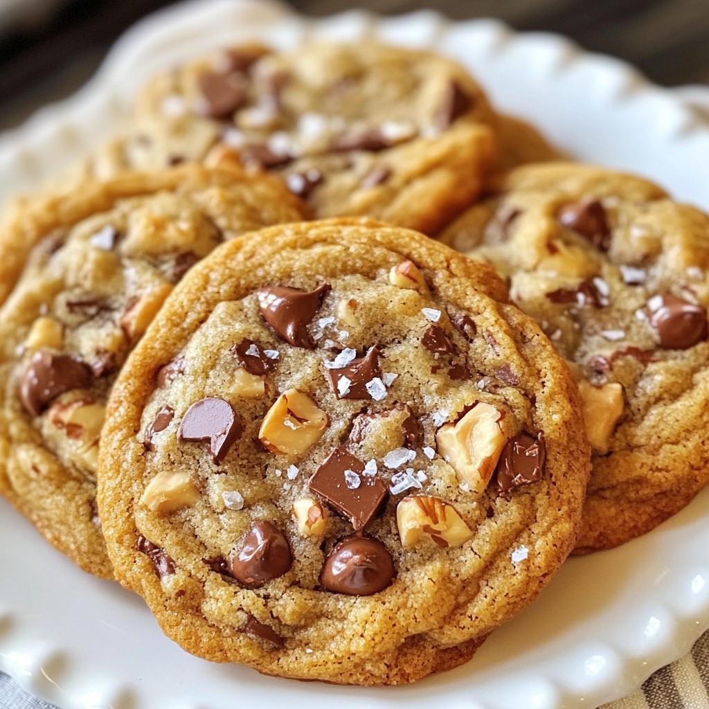 Crispy Dessert Hazelnut Chocolate Chip Cookies Delight