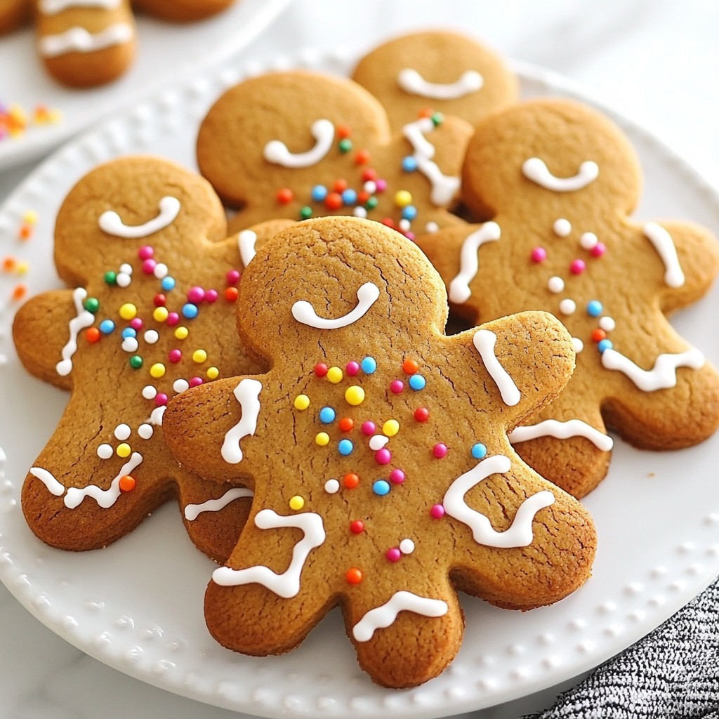 Festive Baking Gingerbread Men Cookies Delight