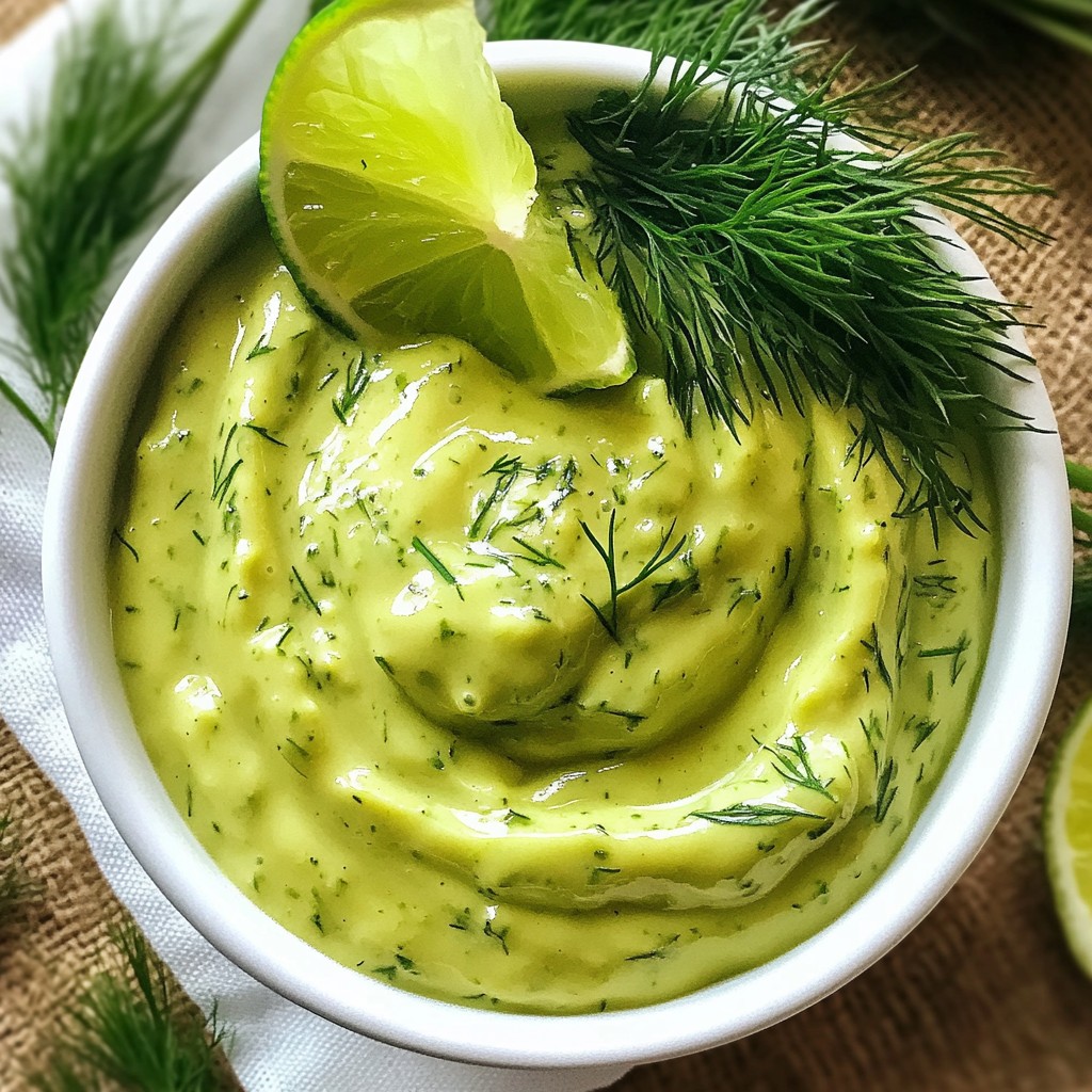 Avocado Lime Ranch Dressing Fresh and Flavorful Recipe