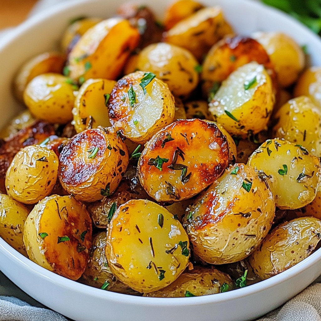 Garlic Herb Roasted Baby Potatoes Flavorful Delight