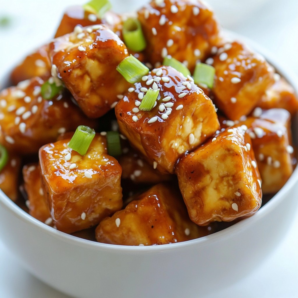 Sriracha Honey Glazed Tofu Flavorful and Easy Recipe