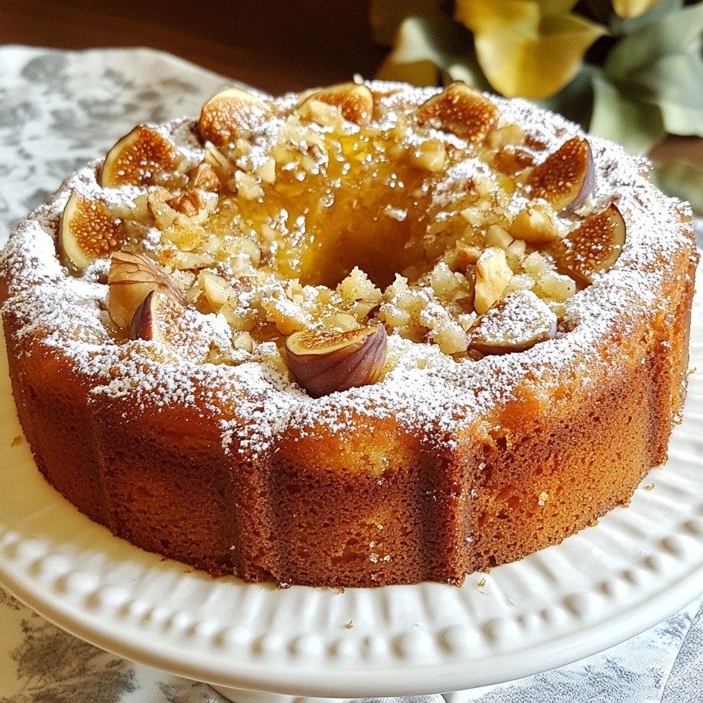 Moist Baking Fig and Honey Cake Delight Recipe