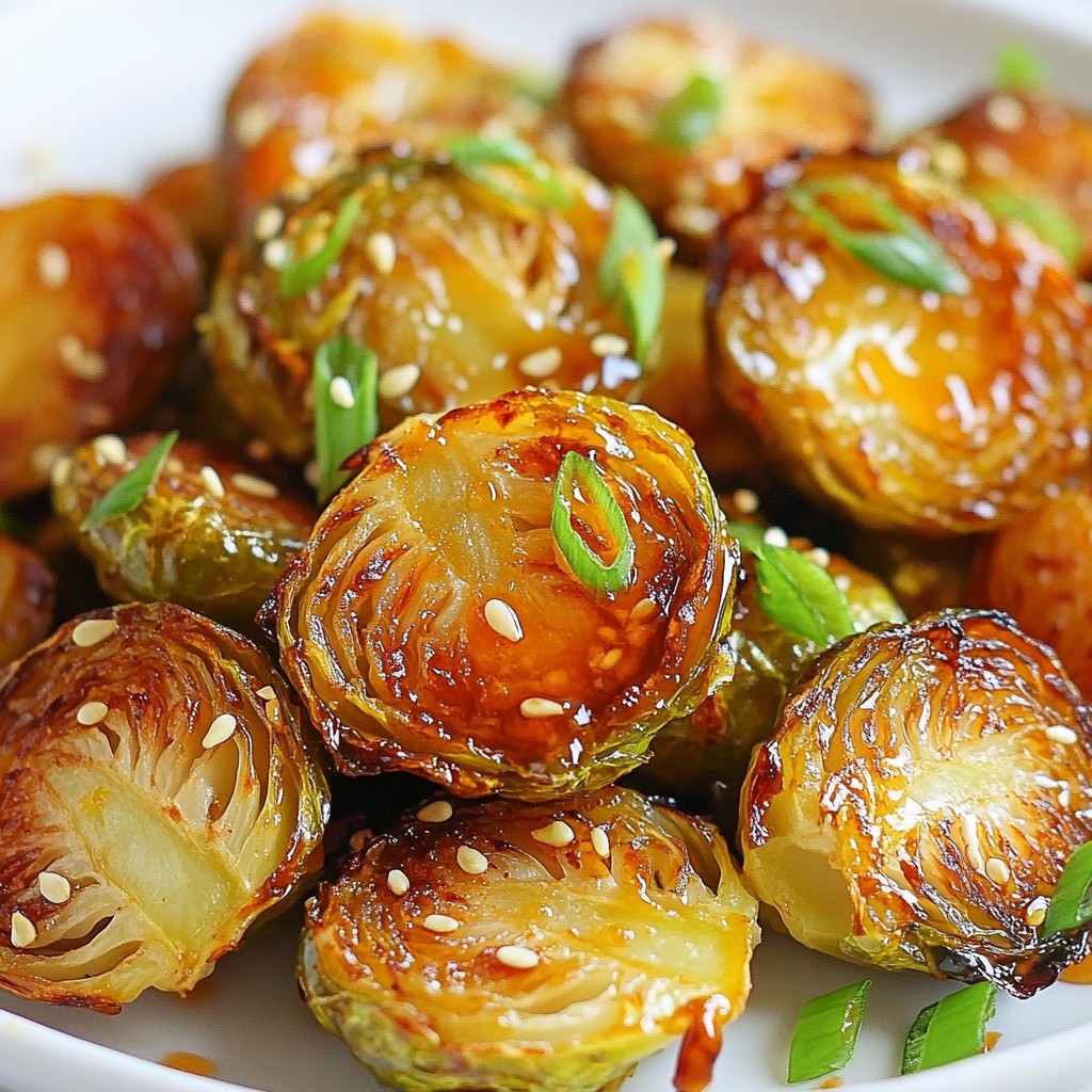 Honey Sriracha Brussels Sprouts Flavorful Side Dish