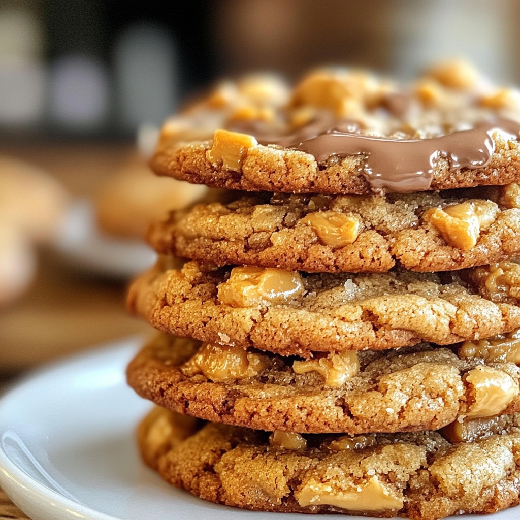 Crispy Dessert Peanut Butter Toffee Cookies Recipe