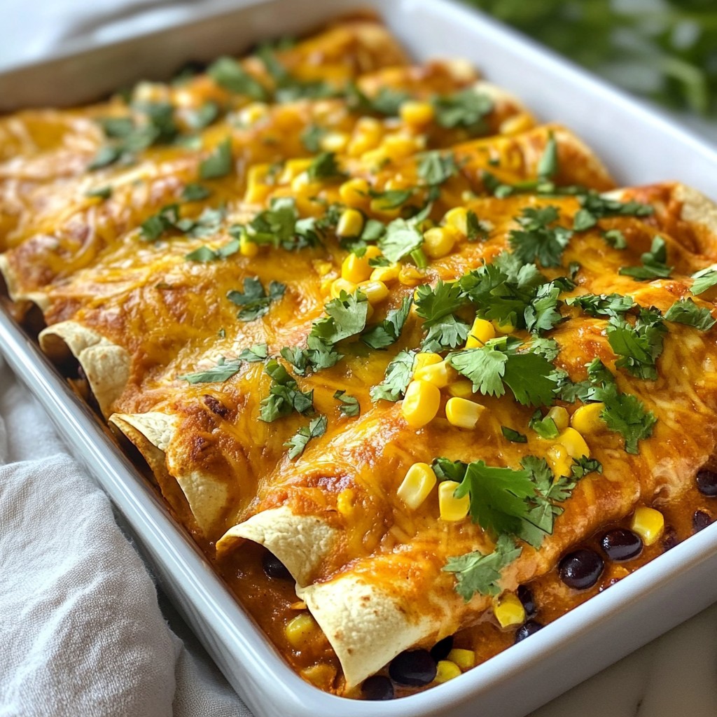 Sweet Potato Black Bean Enchiladas Flavorful Delight