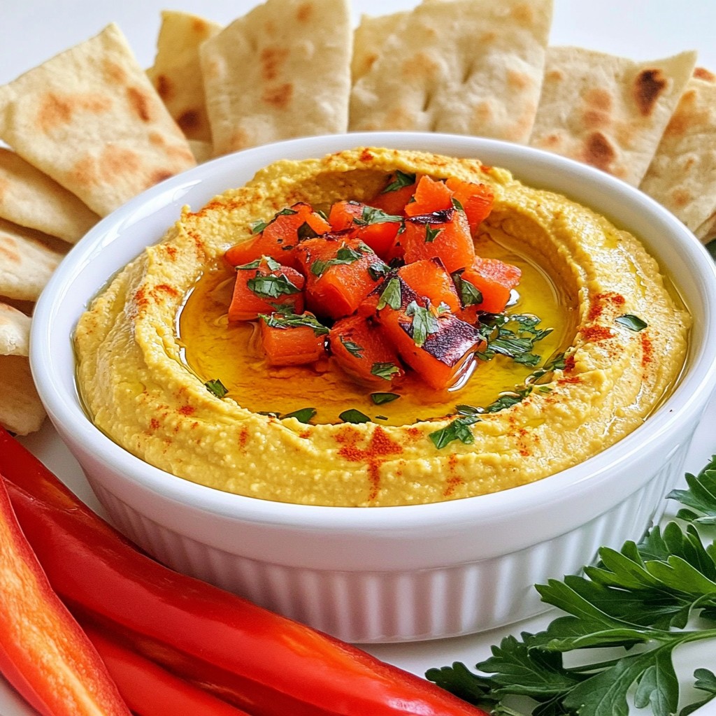 Roasted Red Pepper Hummus Flavorful and Healthy Dip