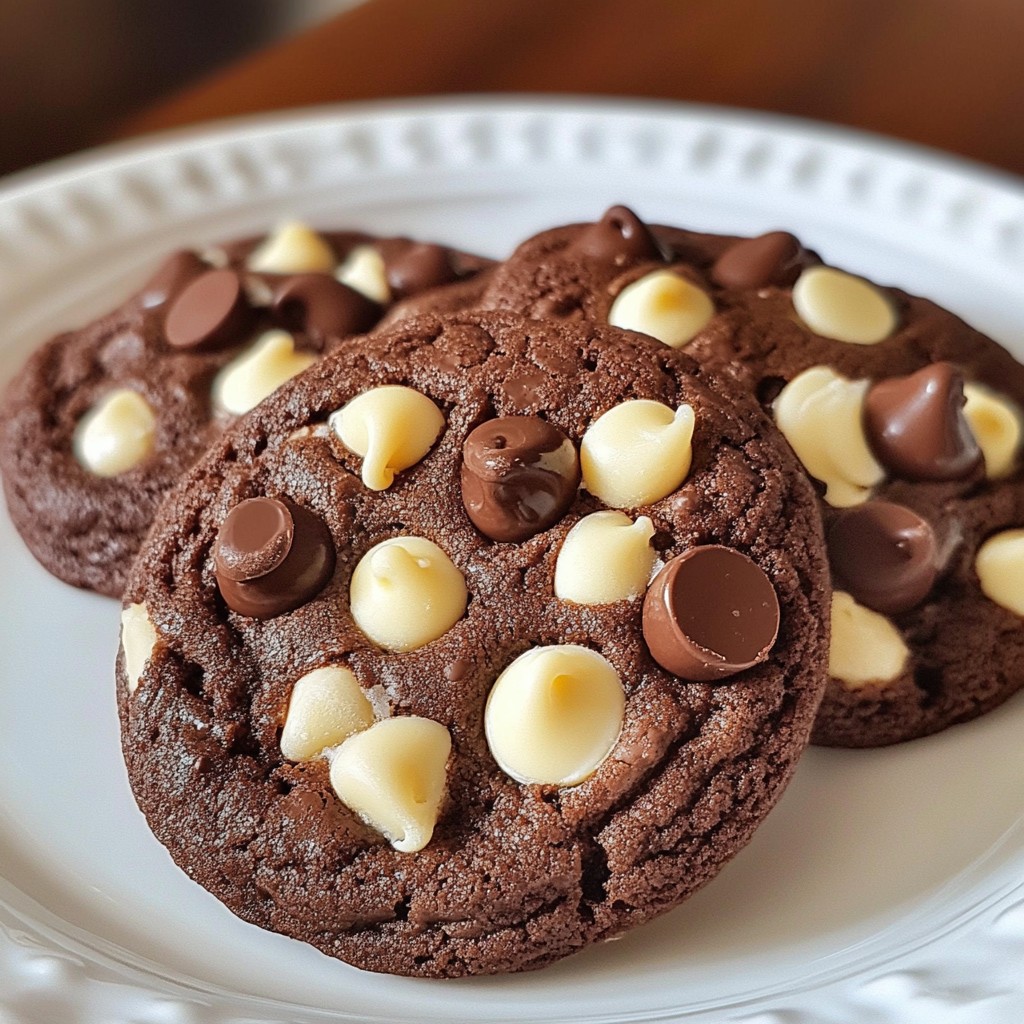 Chewy Dessert Double Chocolate Chip Cookies Delight