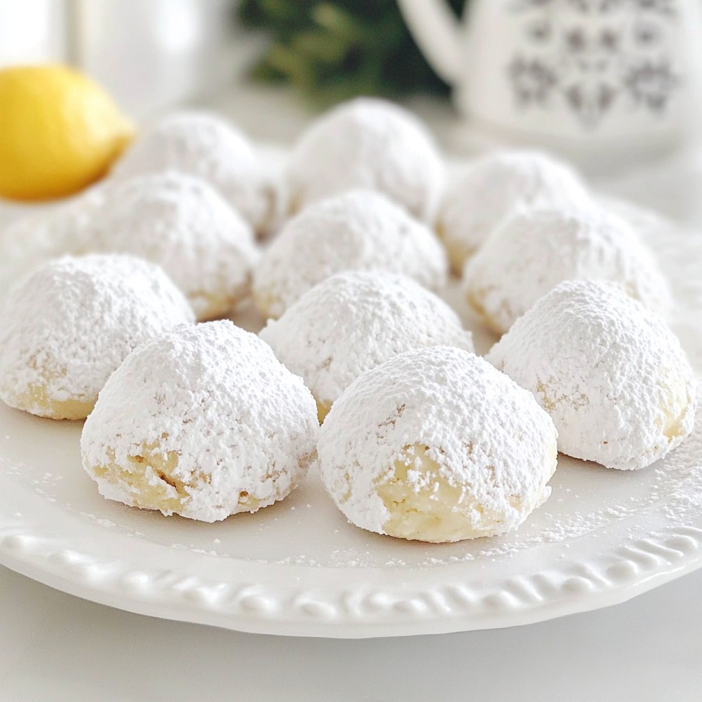 Festive Dessert Snowball Cookies with Almonds Delight