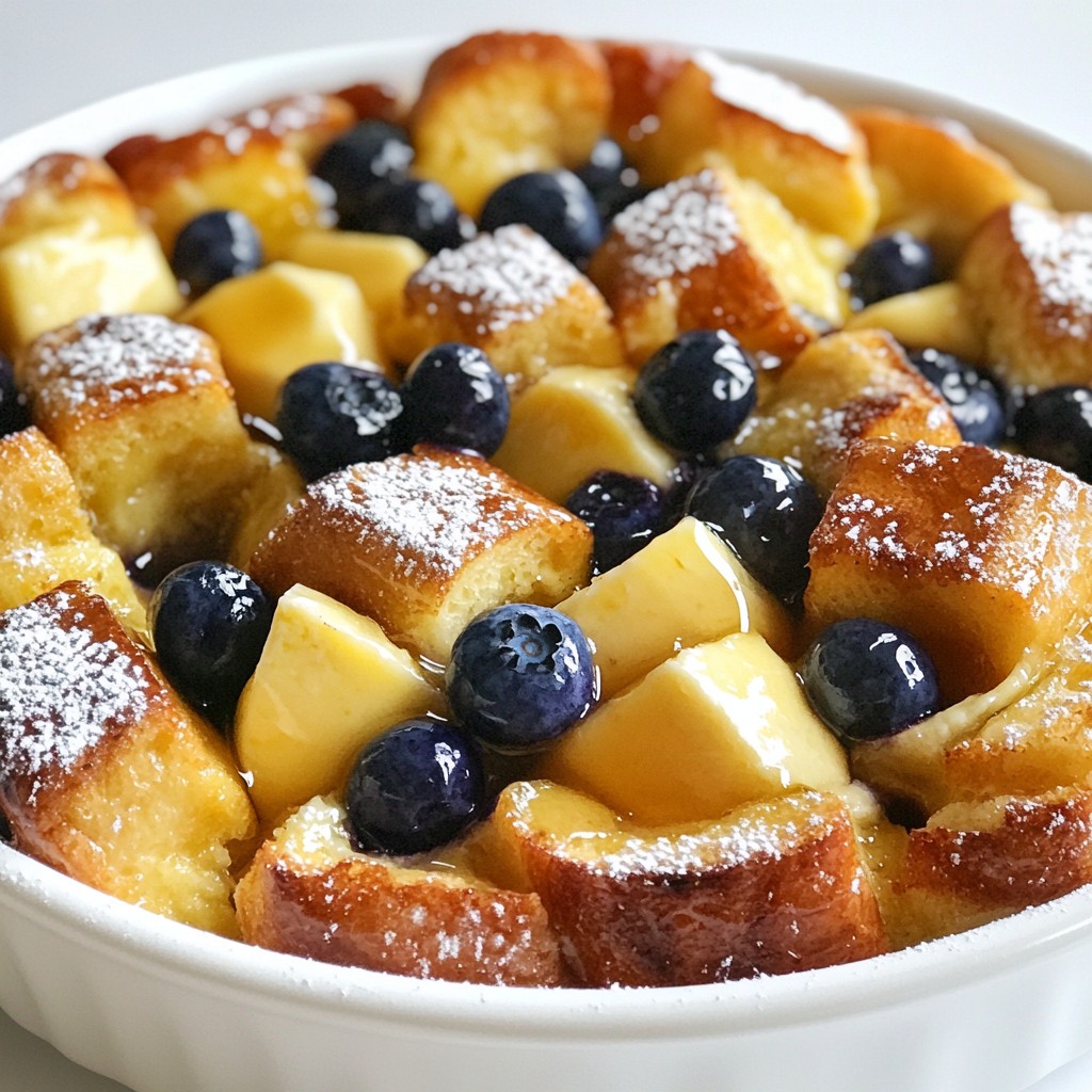 Blueberry Cheesecake French Toast Bake Delightful Dish