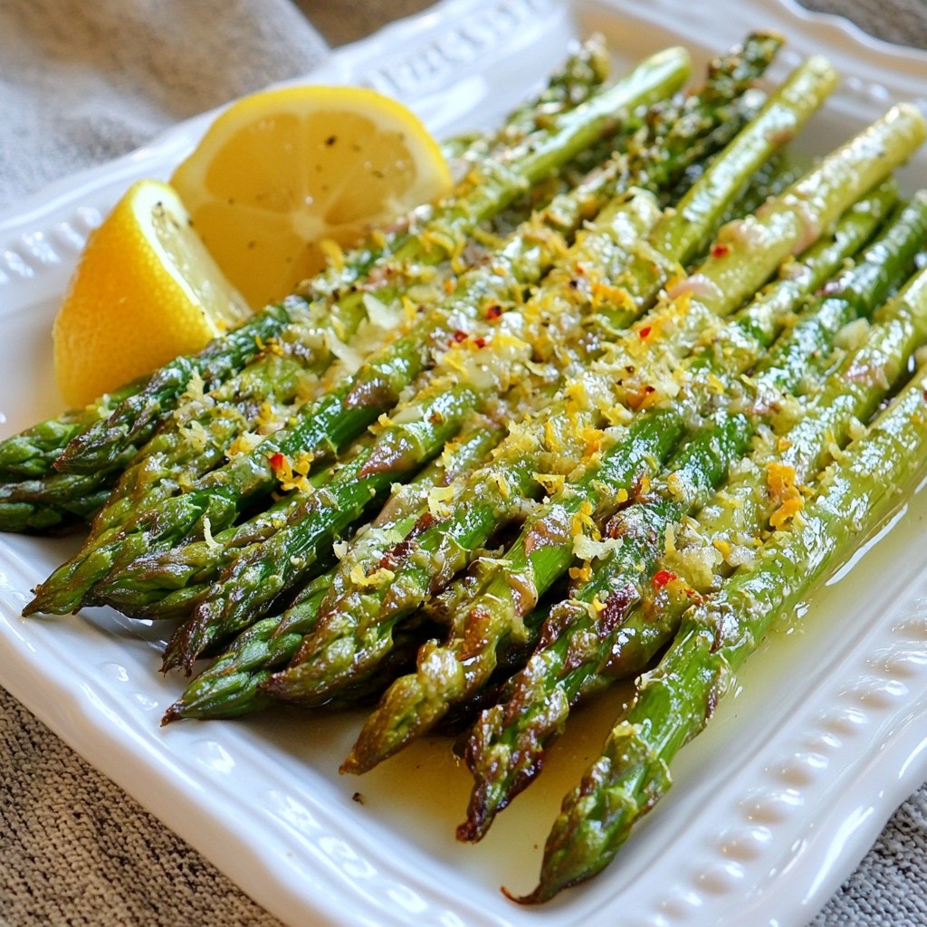 Lemon Garlic Roasted Asparagus Flavorful Side Dish