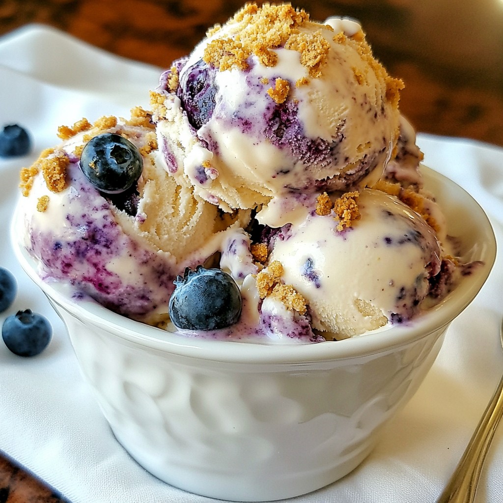 Blueberry Cheesecake Ice Cream Irresistible Summer Treat