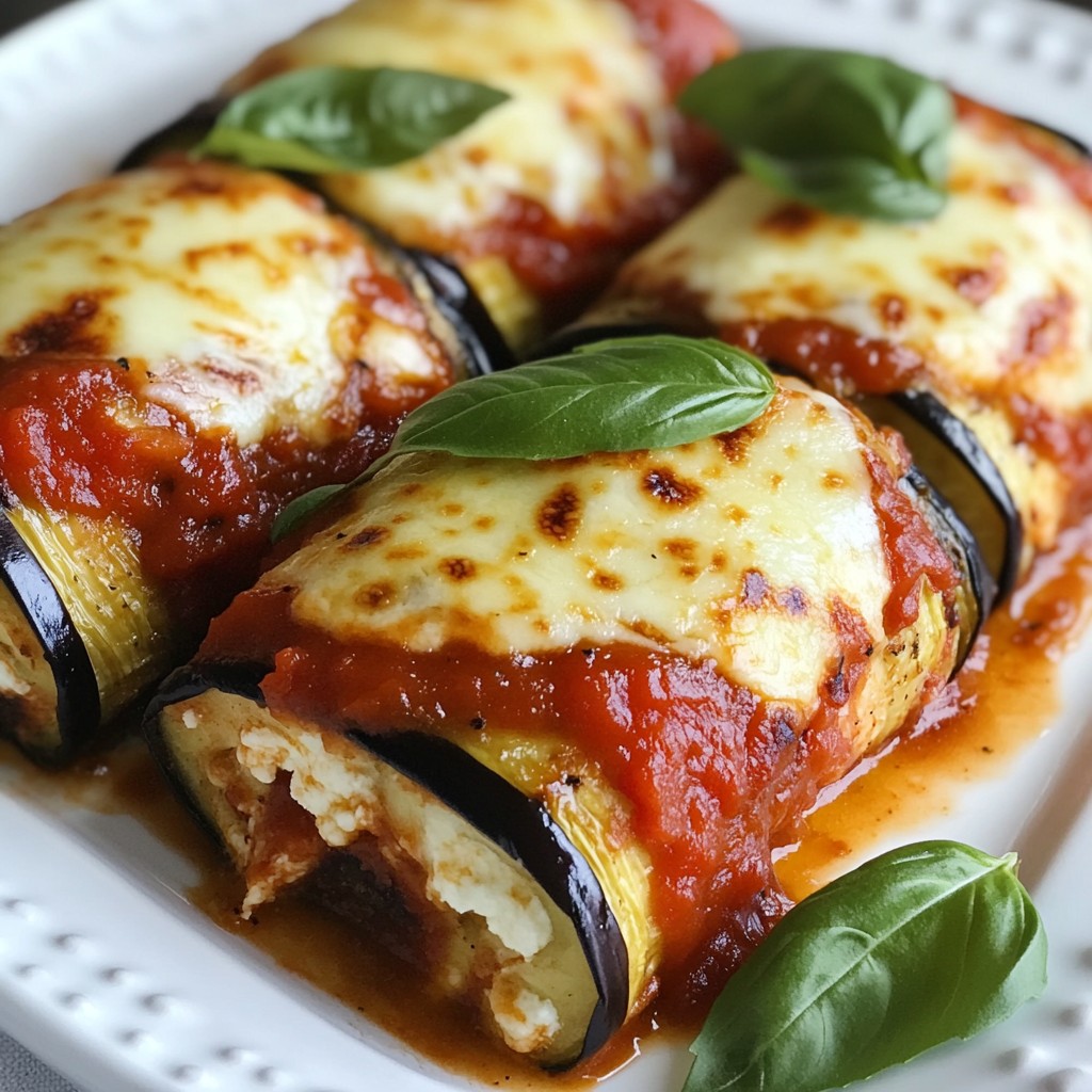 Eggplant Parmesan Roll-Ups Flavorful and Easy Dish