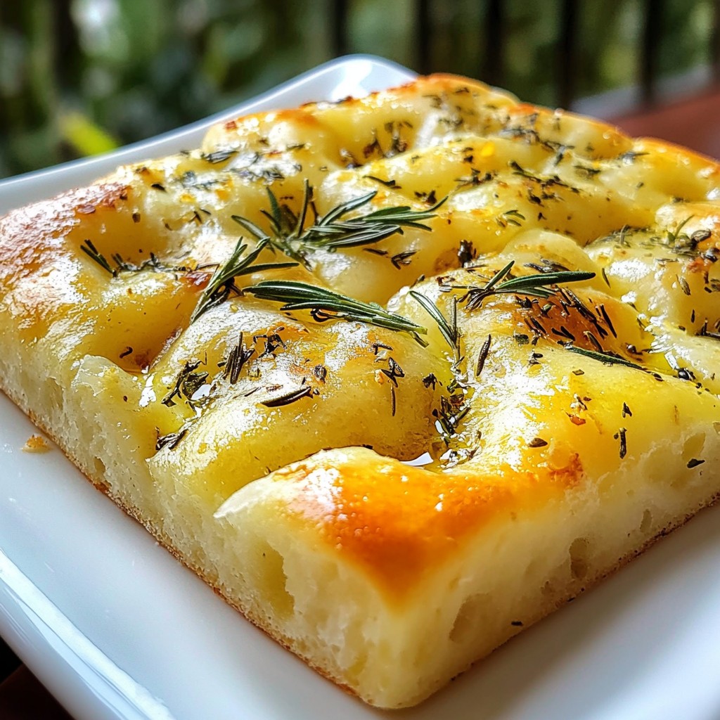 Italian Herb Focaccia Bread Flavorful and Simple Recipe