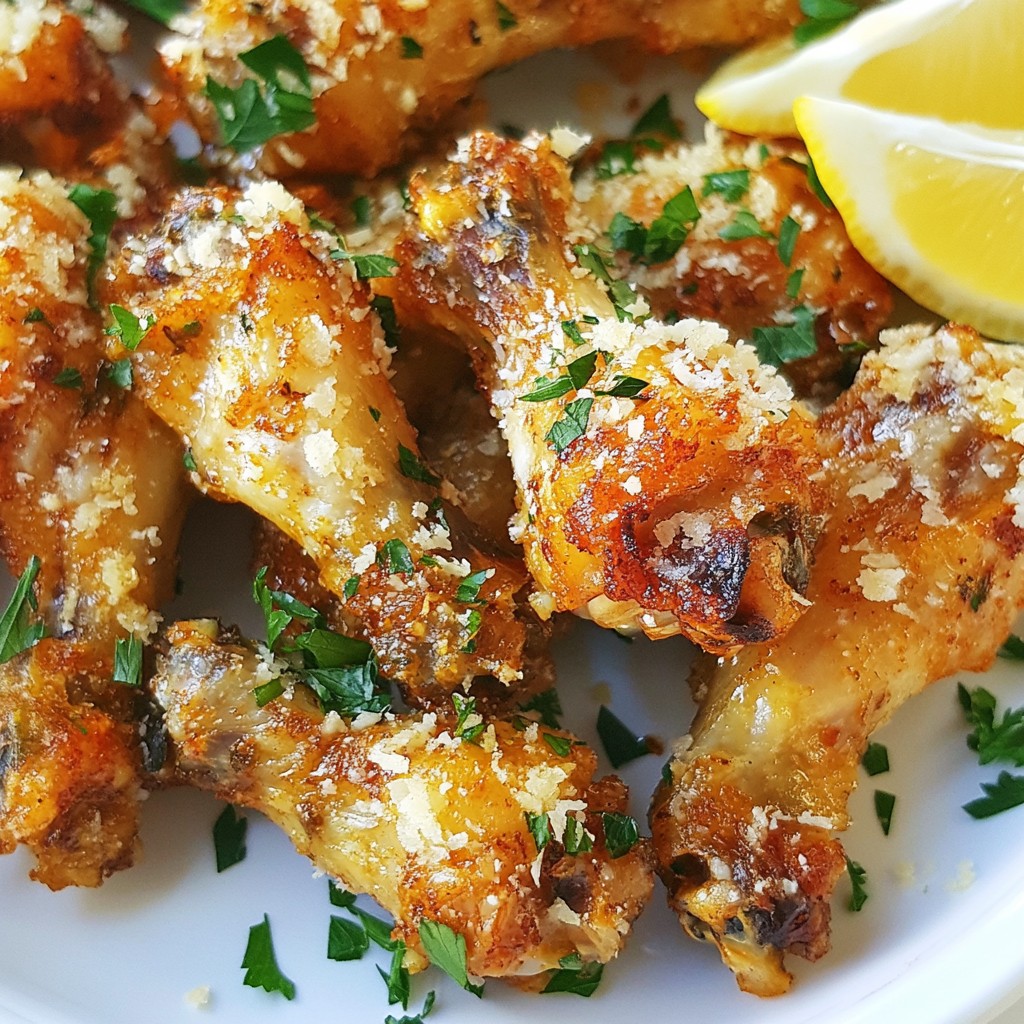 Air Fryer Garlic Parmesan Wings Crispy and Flavorful